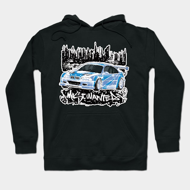 BMW M3 GTR Need For Speed Most Wanted Hoodie by Ethan21Sparks